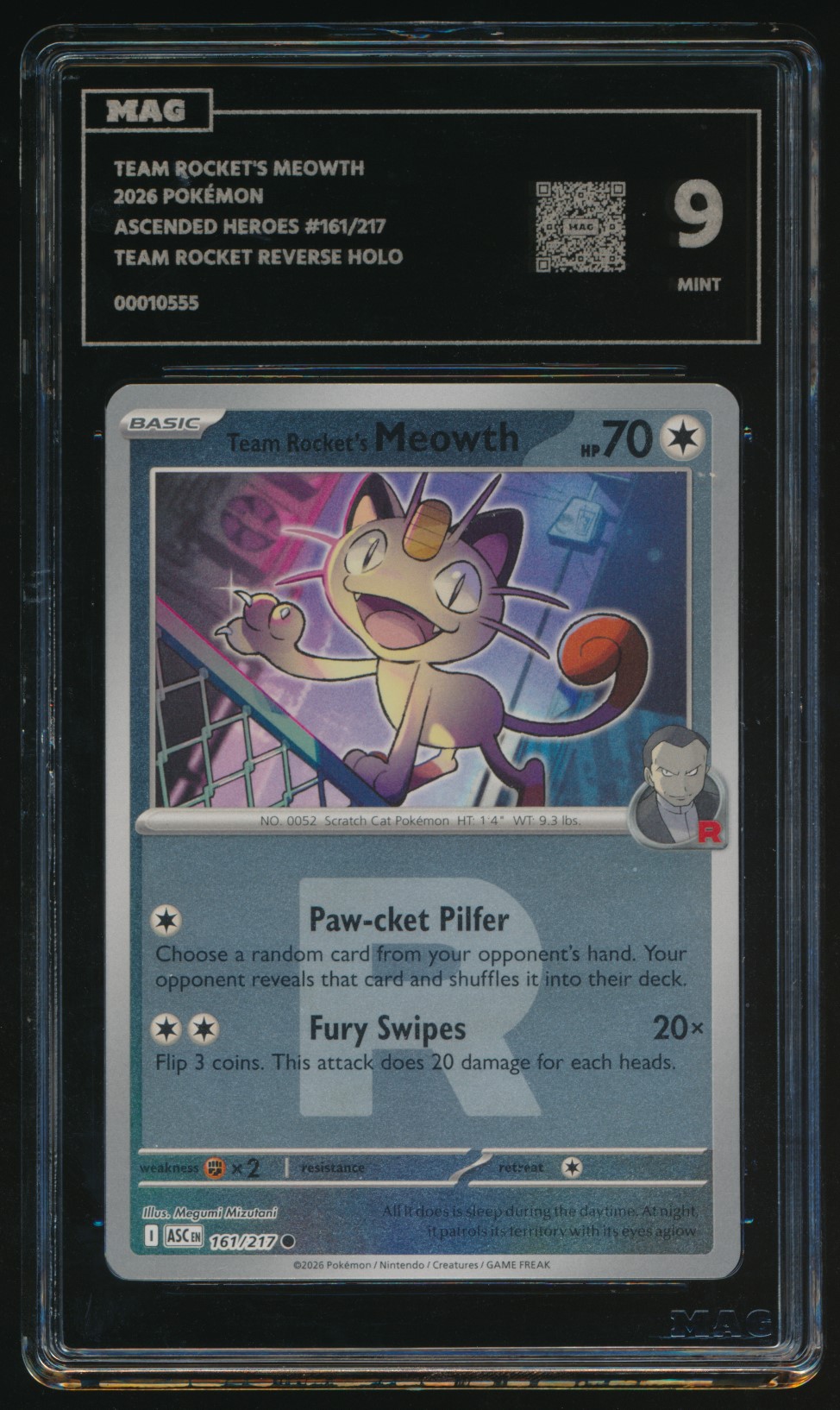 Team Rocket's Meowth (MAG MAG-00010555) — front