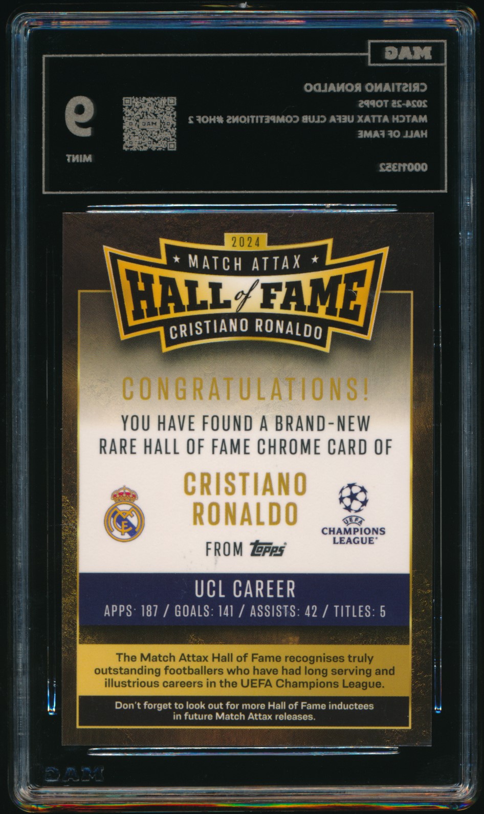 Cristiano Ronaldo (MAG MAG-00011352) — back