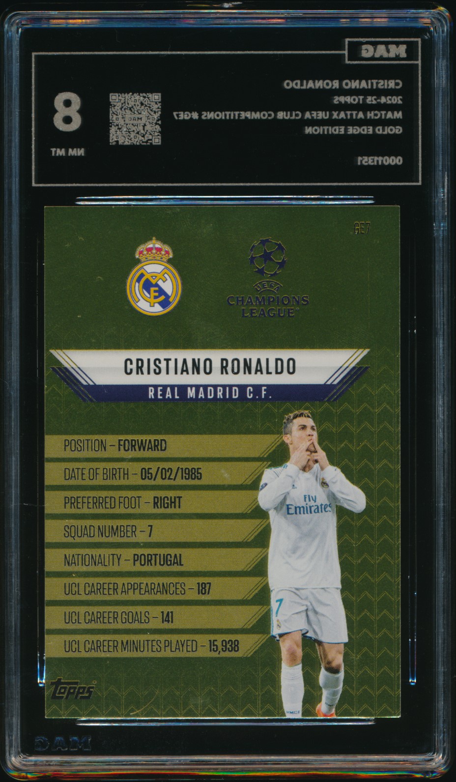 CRISTIANO RONALDO (MAG MAG-00011351) — back