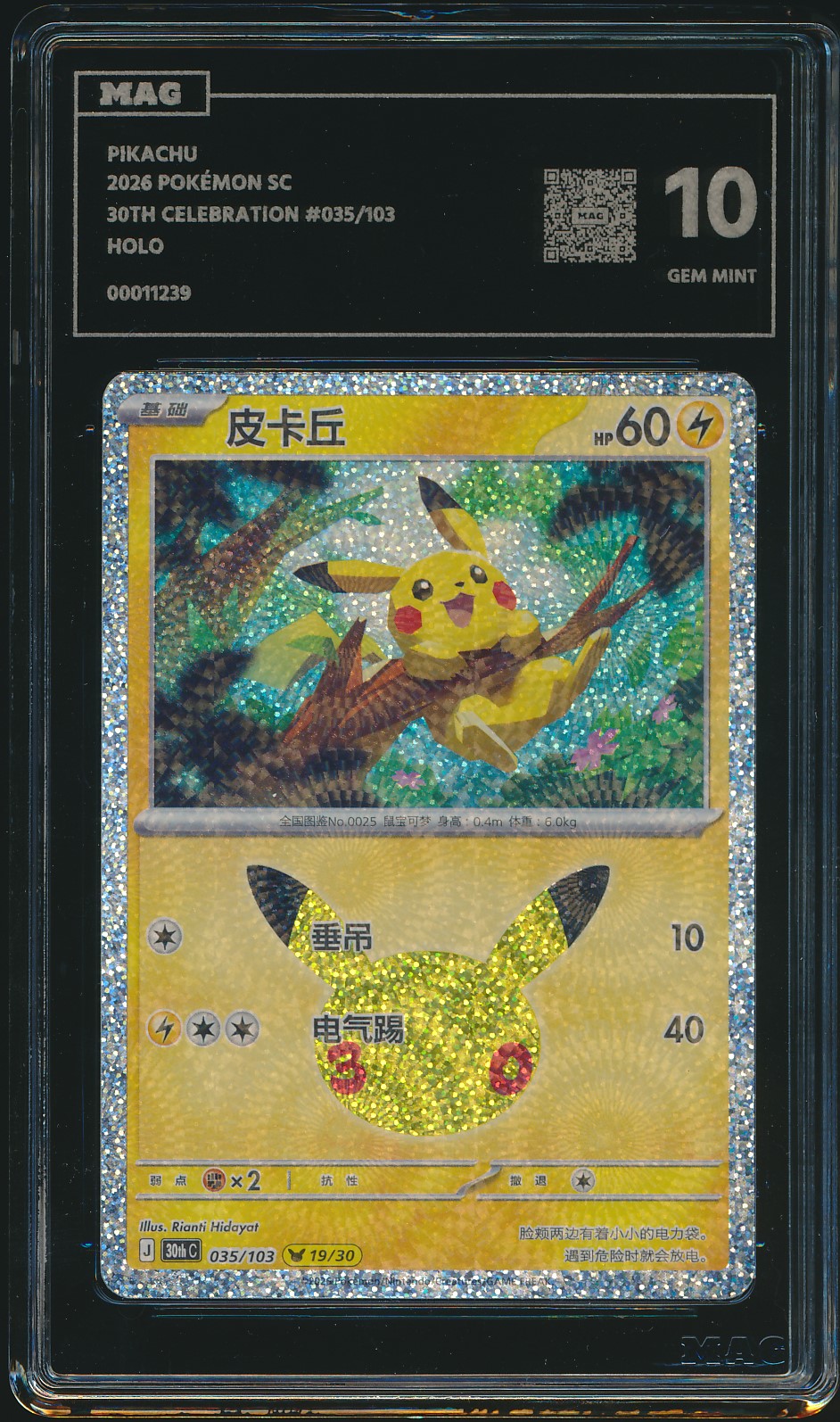 Pikachu (MAG MAG-00011239) — front