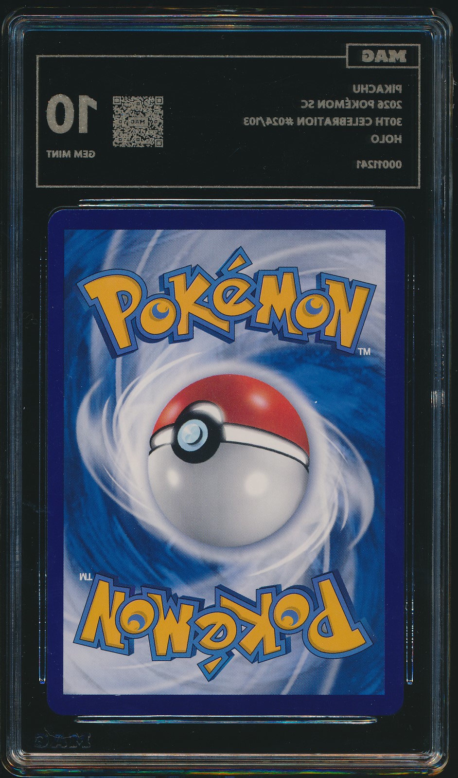 Pikachu (MAG MAG-00011241) — back