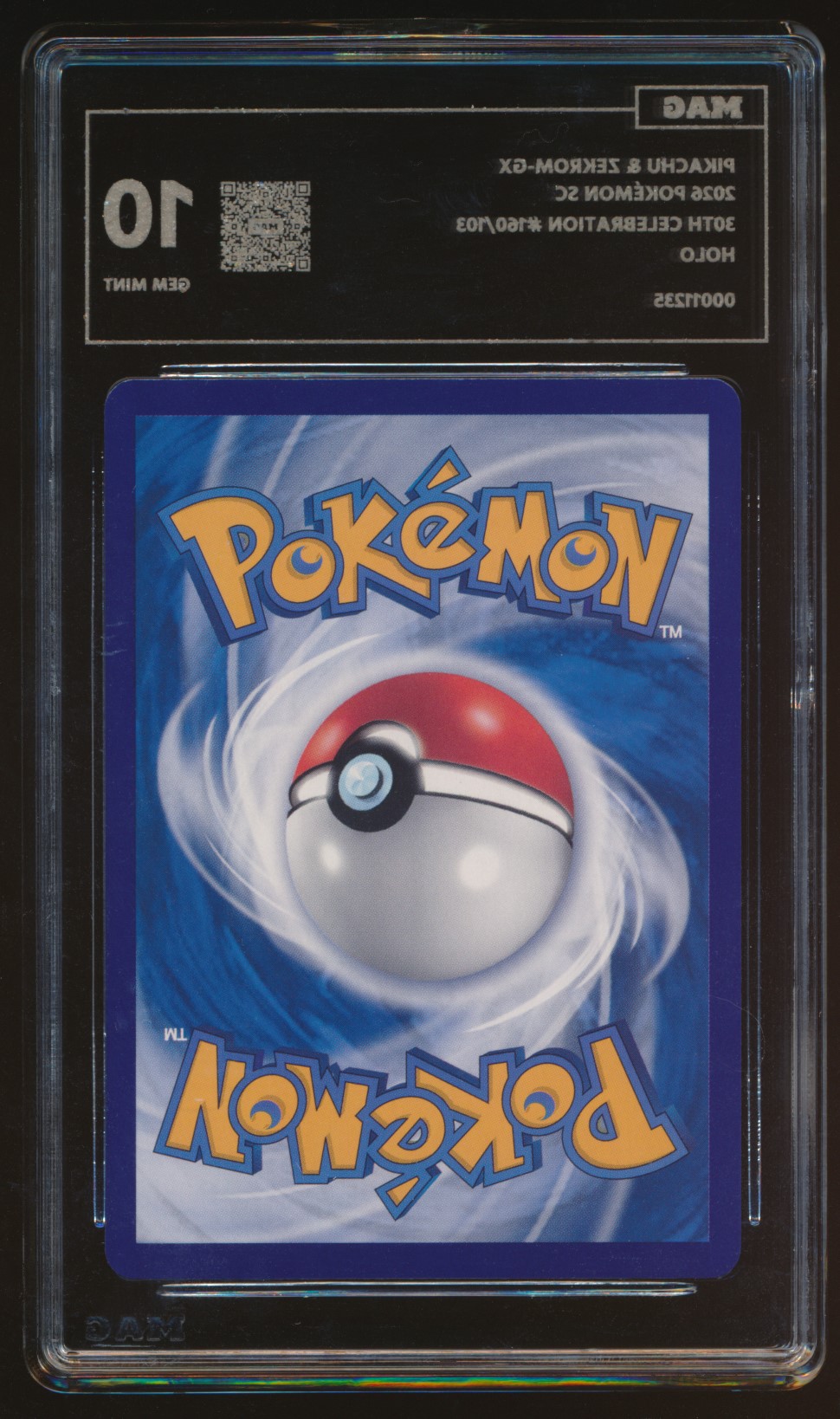 Pikachu & Zekrom GX (MAG MAG-00011235) — back