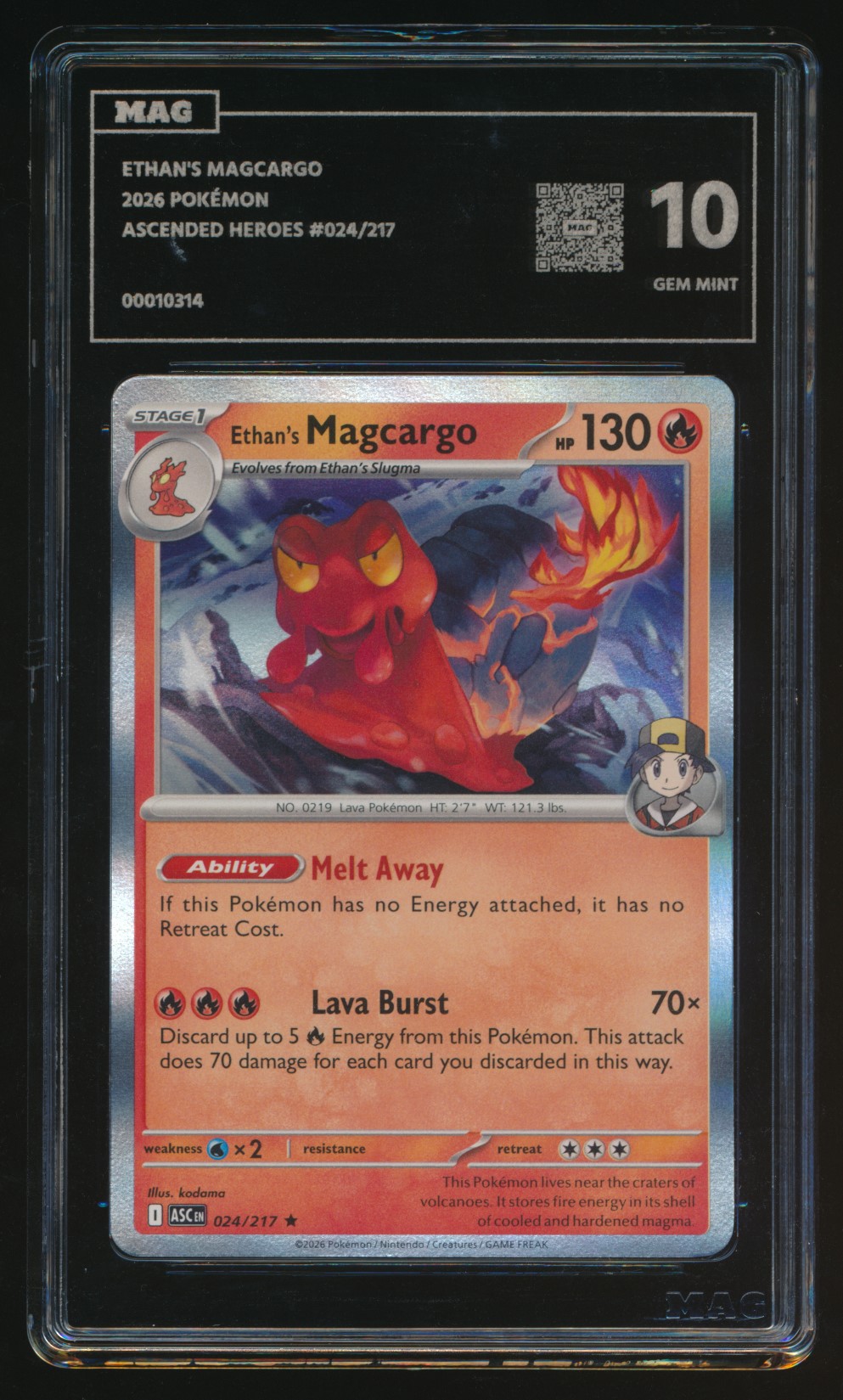 Ethan's Magcargo (MAG MAG-00010314) — front