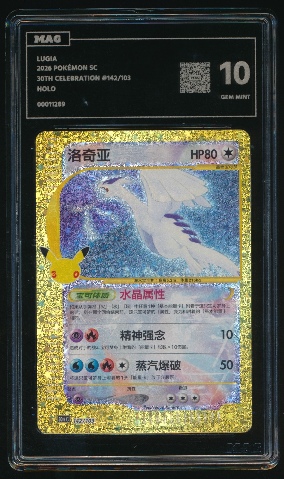 MAG-graded Lugia slab
