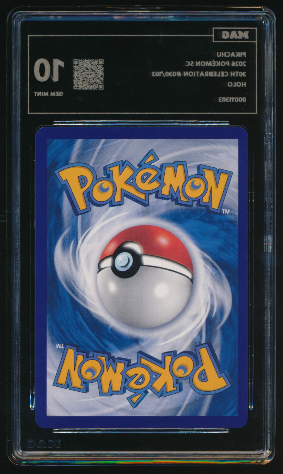 Pikachu (MAG MAG-00011303) — back