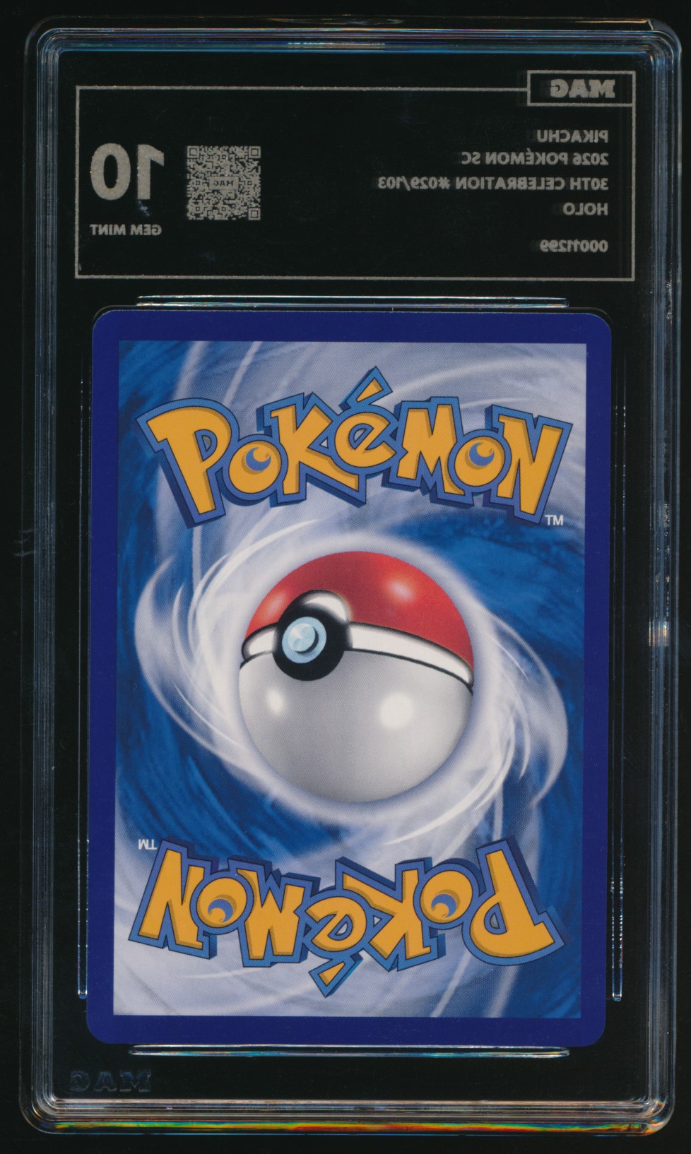 Pikachu (MAG MAG-00011299) — back