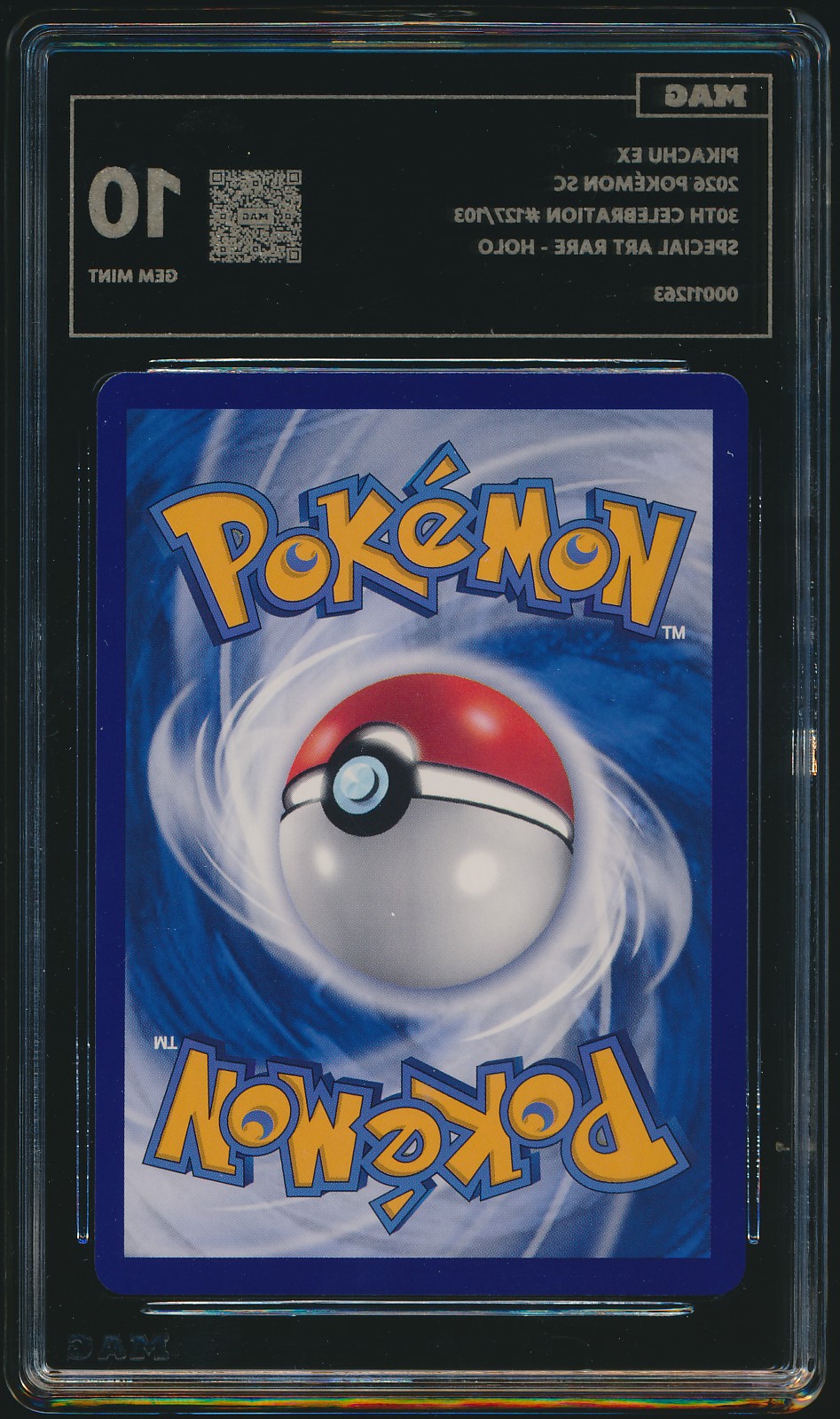 Pikachu ex (MAG MAG-00011263) — back