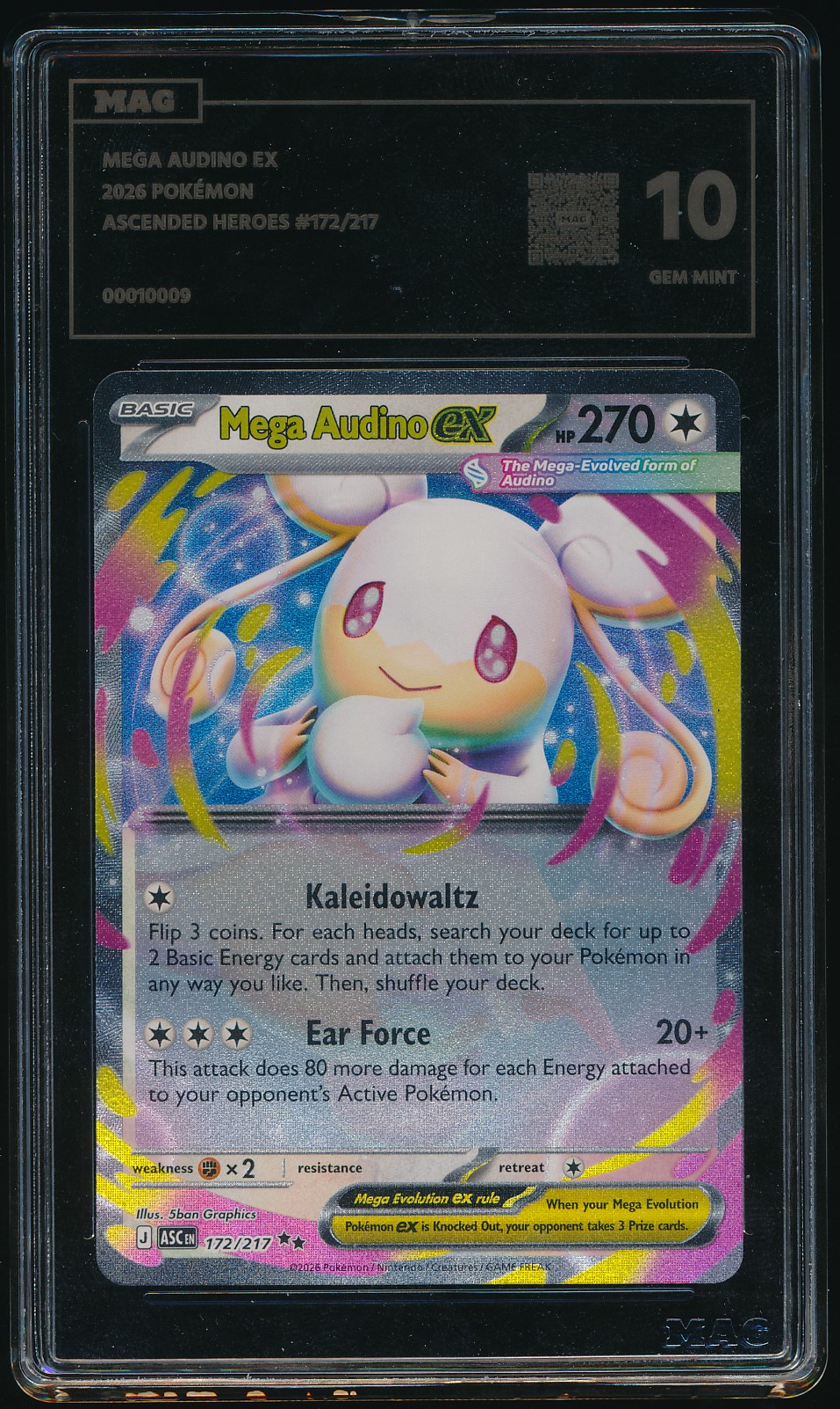 Mega Audino ex (MAG MAG-00010009) — front