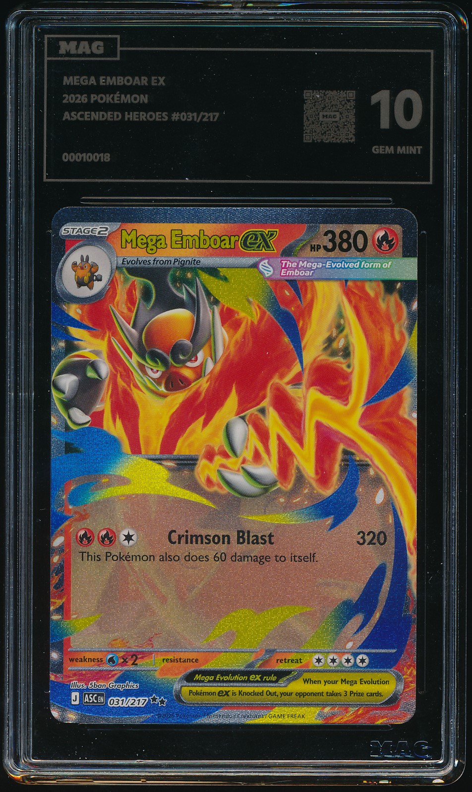 Mega Emboar ex (MAG MAG-00010018) — front