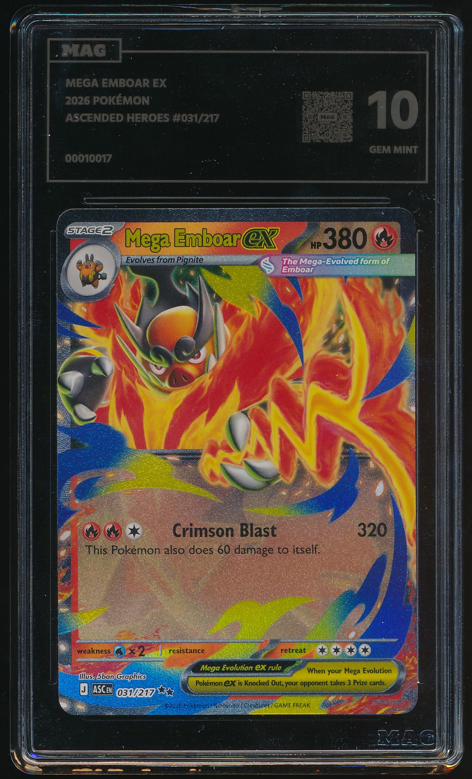 Mega Emboar ex (MAG MAG-00010017) — front