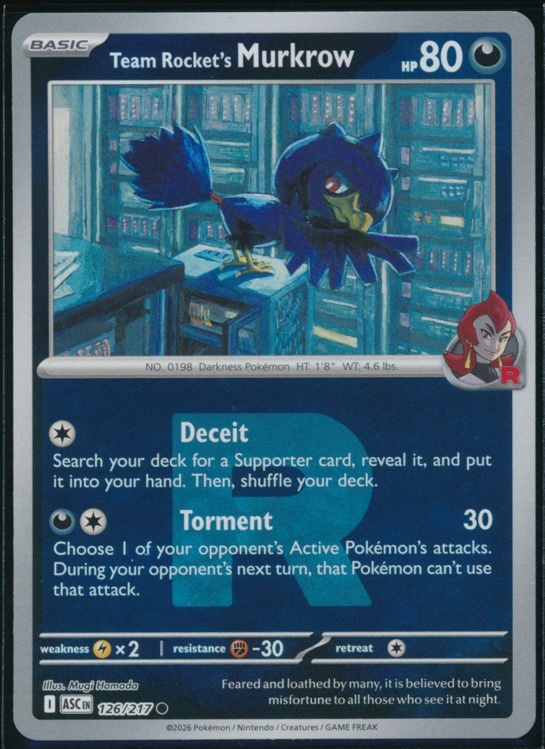 Team Rocket's Murkrow (MAG MAG-00010196) — front