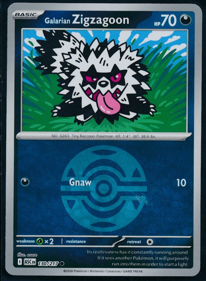 Galarian Zigzagoon (MAG MAG-00010568) — front