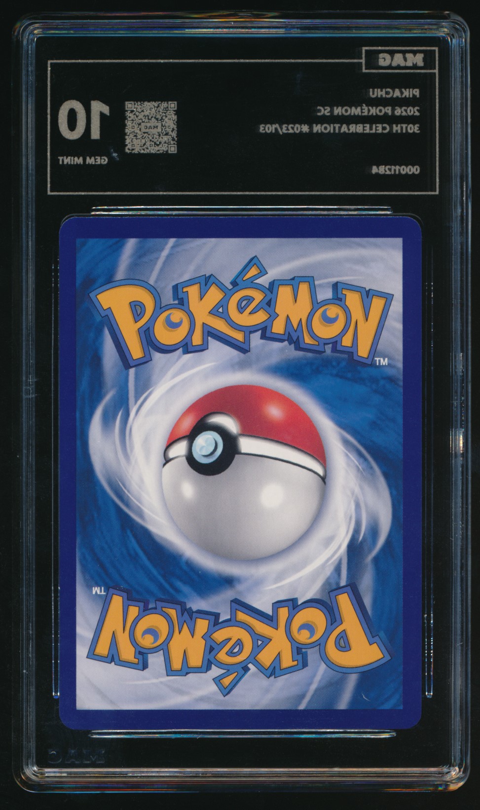 Pikachu (MAG MAG-00011284) — back