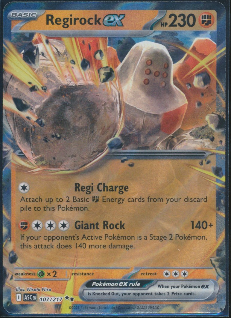 Regirock ex (MAG MAG-00010231) — front