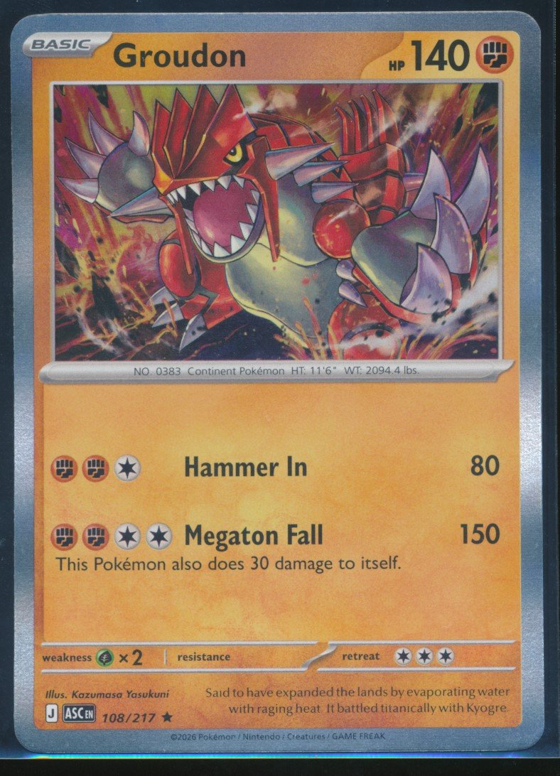 Groudon (MAG MAG-00010738) — front