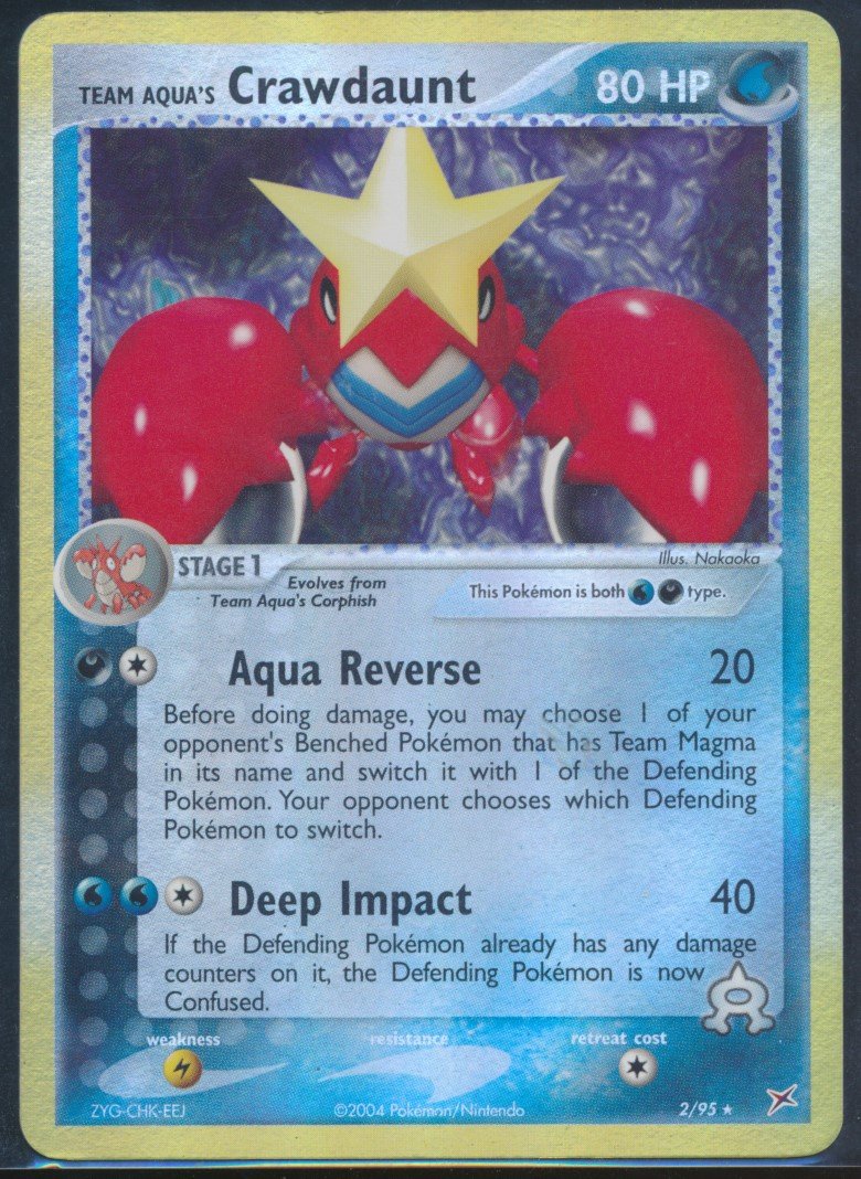 Team Aqua's Crawdaunt (MAG MAG-00010822) — front