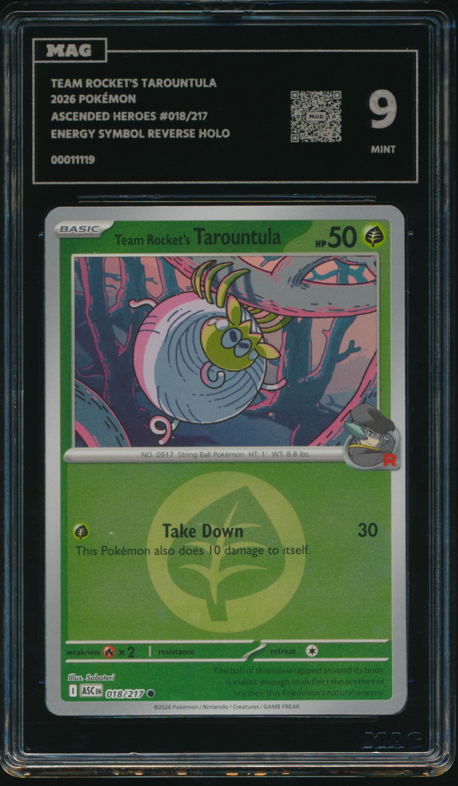 Team Rocket's Tarountula (MAG MAG-00011119) — front