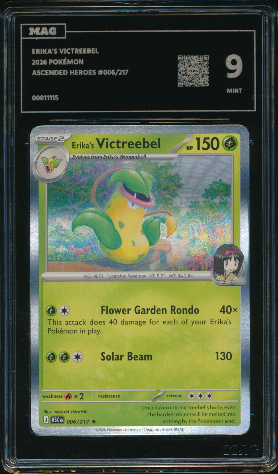 Erika's Victreebel (MAG MAG-00011115) — front