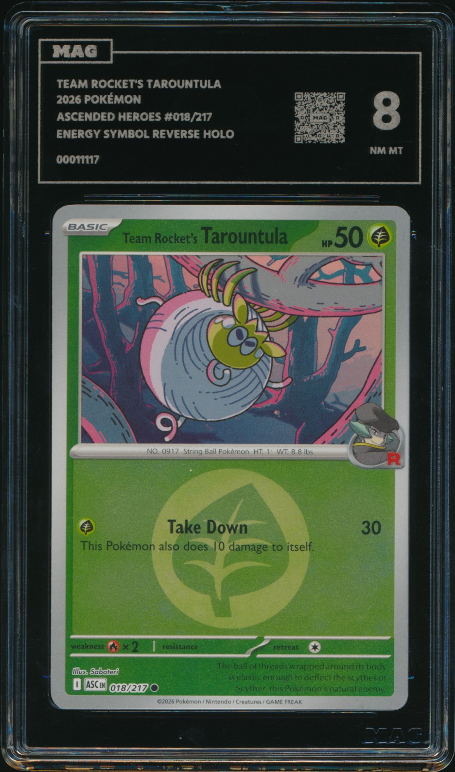 Team Rocket's Tarountula (MAG MAG-00011117) — front