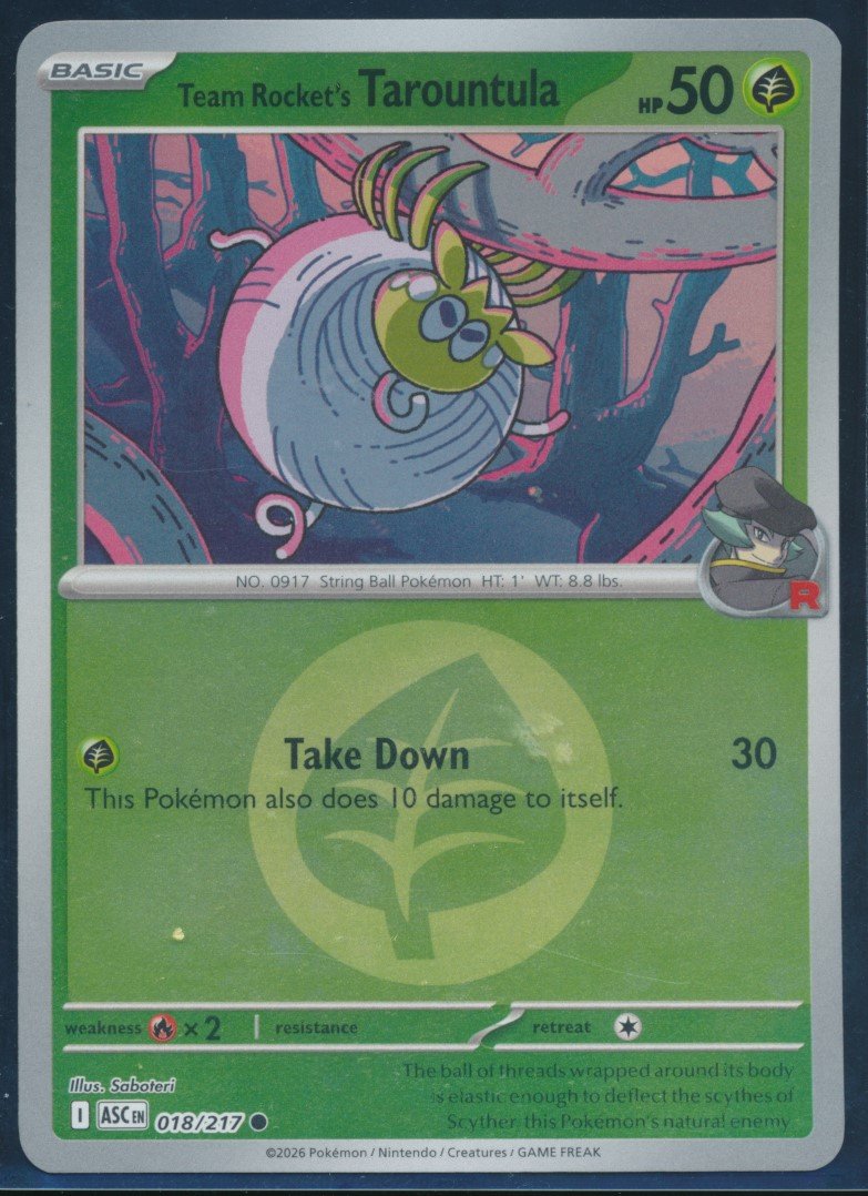 Team Rocket's Tarountula (MAG MAG-00011118) — front