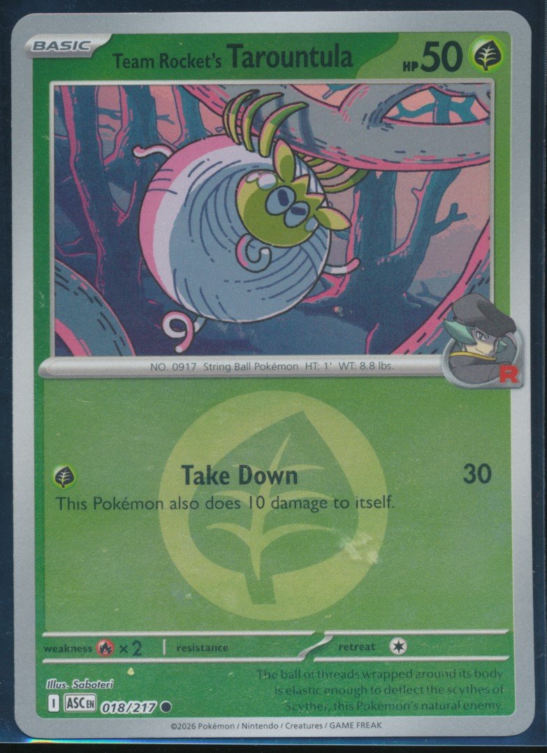 Team Rocket's Tarountula (MAG MAG-00011116) — front