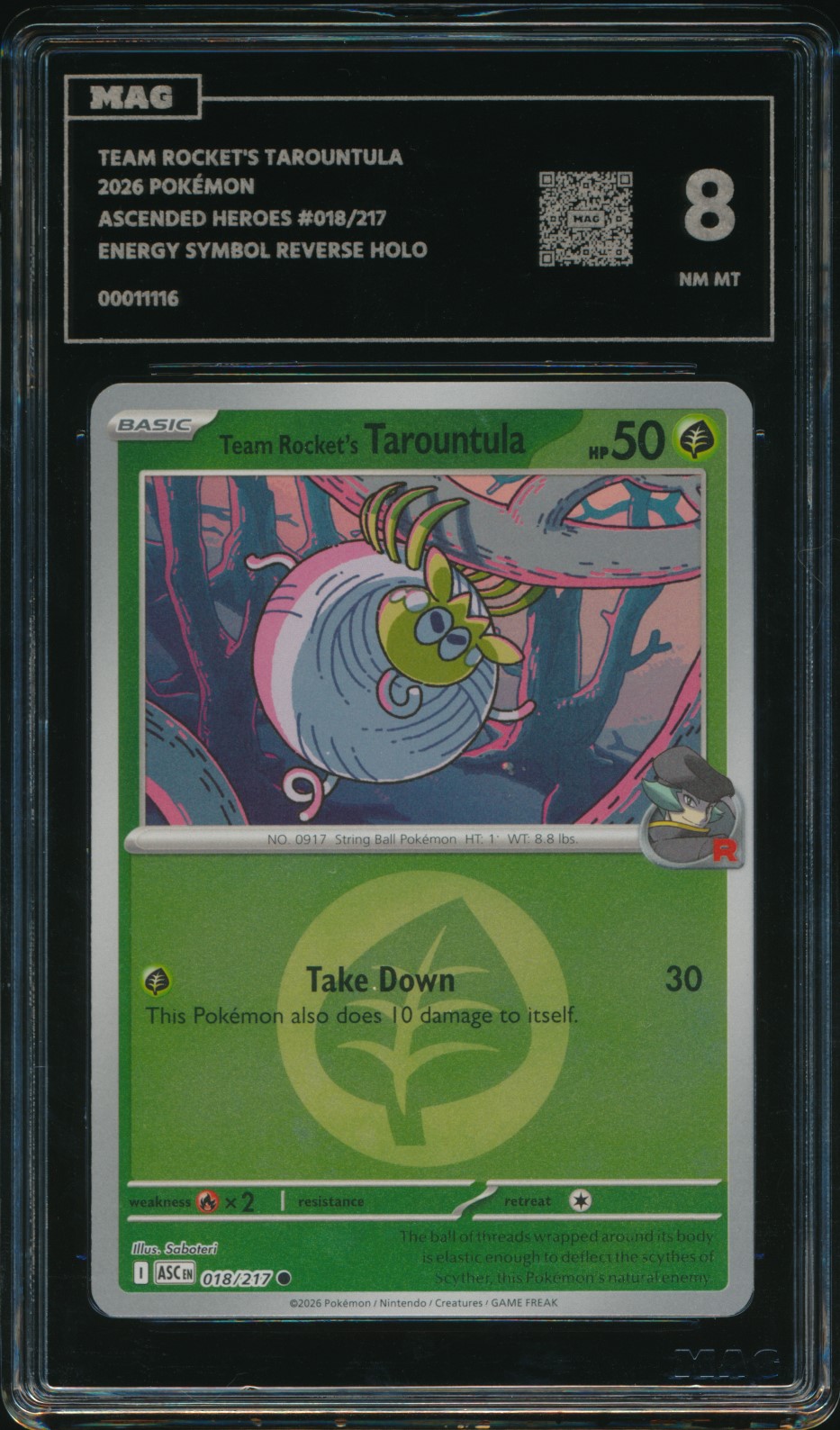 Team Rocket's Tarountula (MAG MAG-00011116) — front