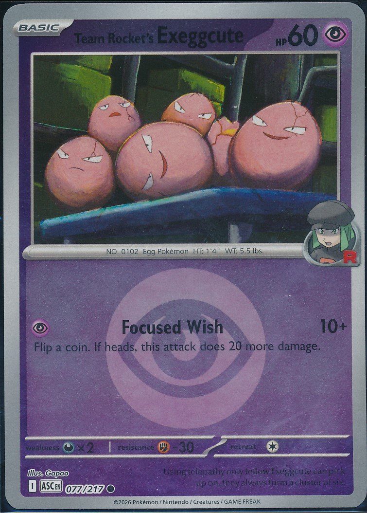 Team Rocket's Exeggcute — Front