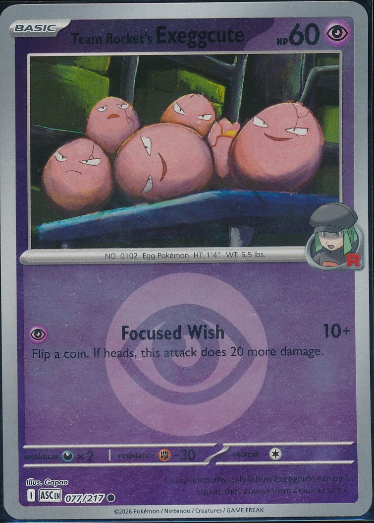 Team Rocket's Exeggcute — Front