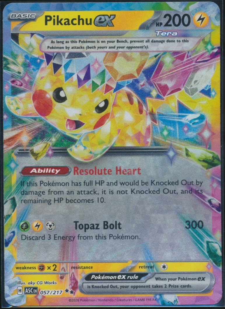 Pikachu ex (MAG MAG-00010632) — front