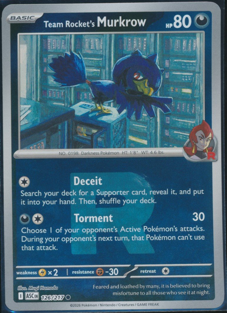 Team Rocket's Murkrow (MAG MAG-00010614) — front