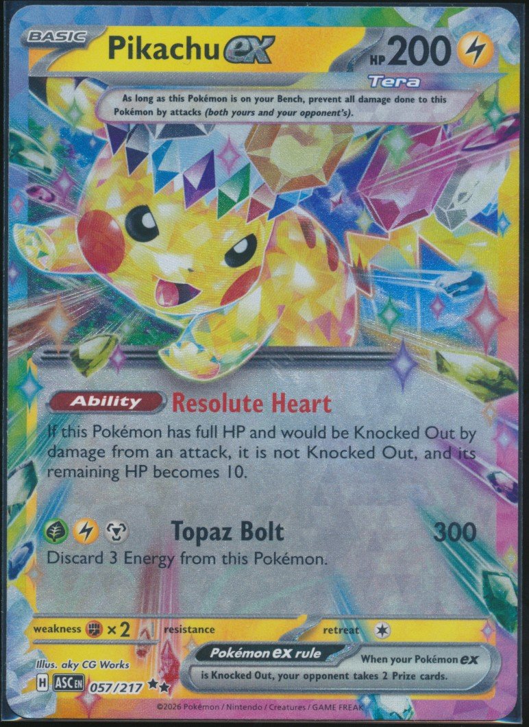Pikachu ex (MAG MAG-00010633) — front