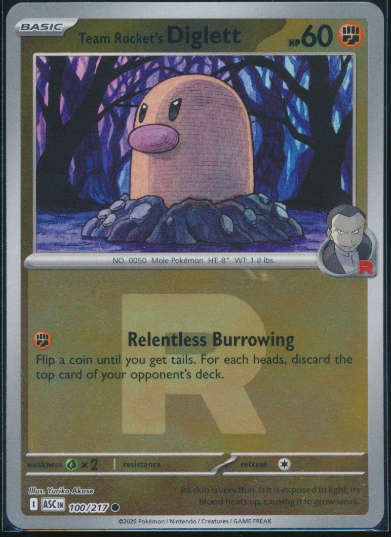 Team Rocket's Diglett (MAG MAG-00010609) — front