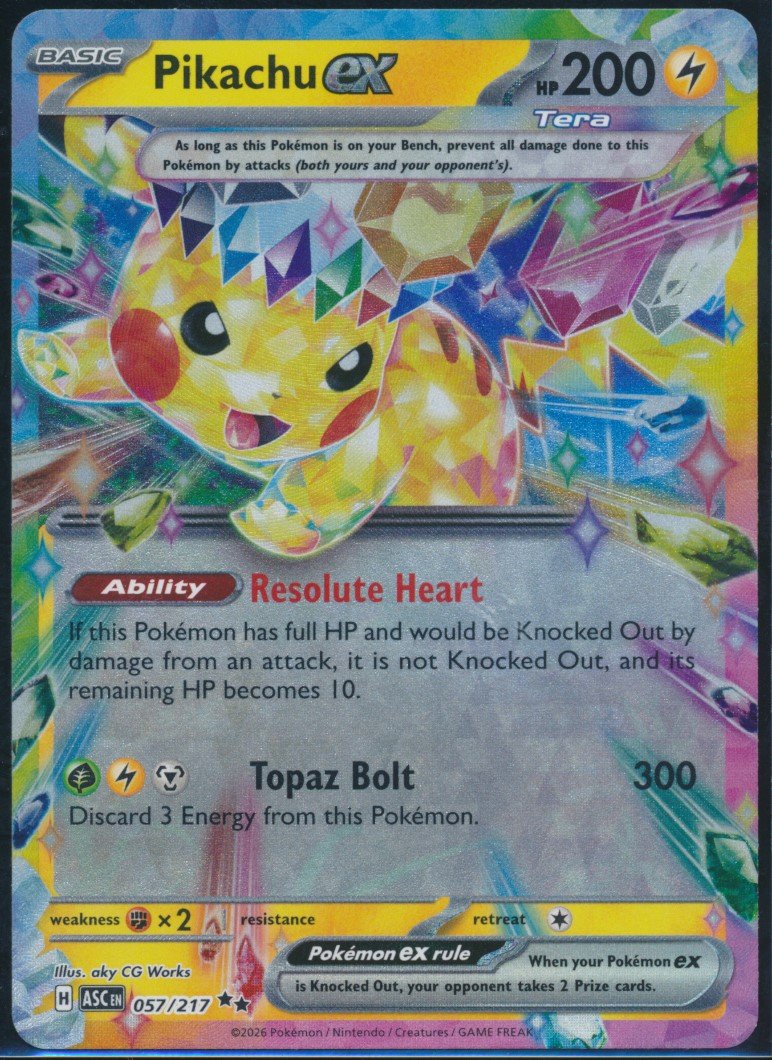 Pikachu ex (MAG MAG-00010634) — front