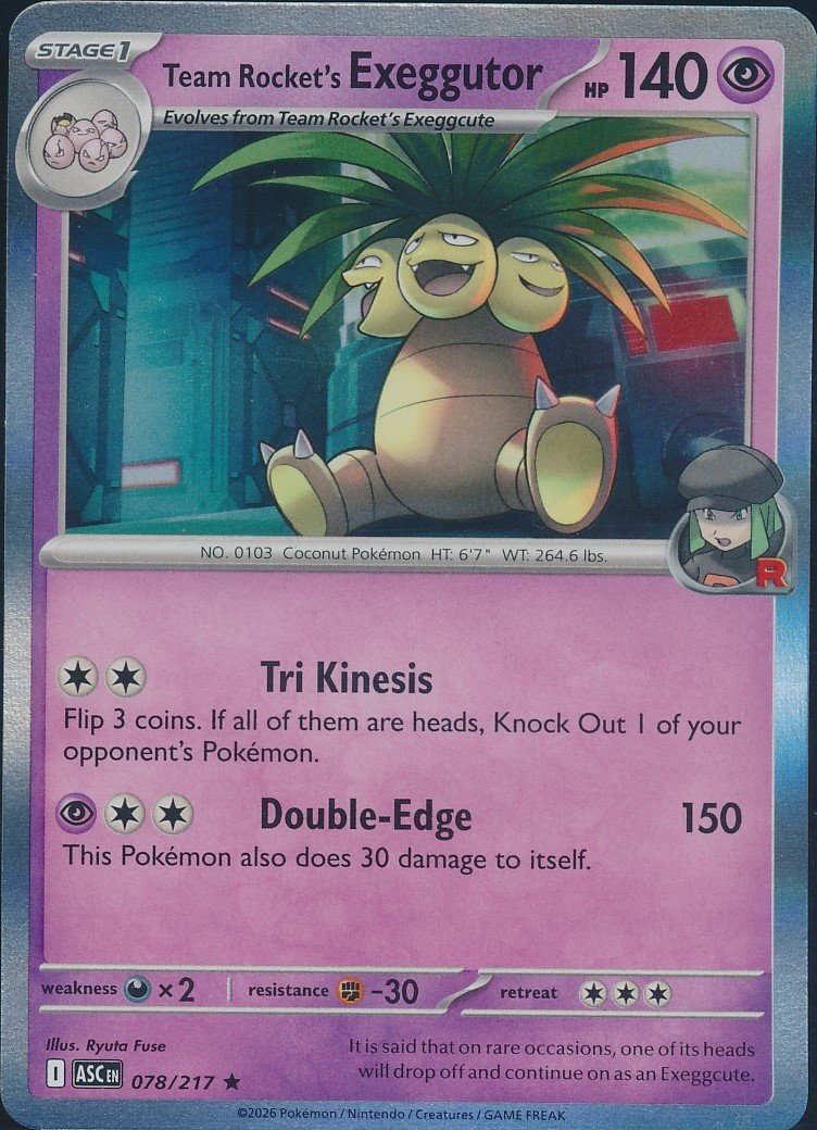 Team Rocket's Exeggutor (MAG MAG-00011022) — front