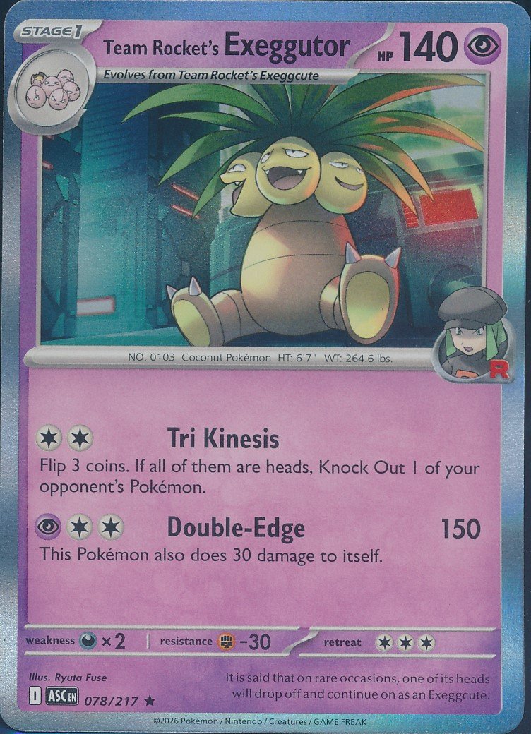 Team Rocket's Exeggutor (MAG MAG-00011017) — front