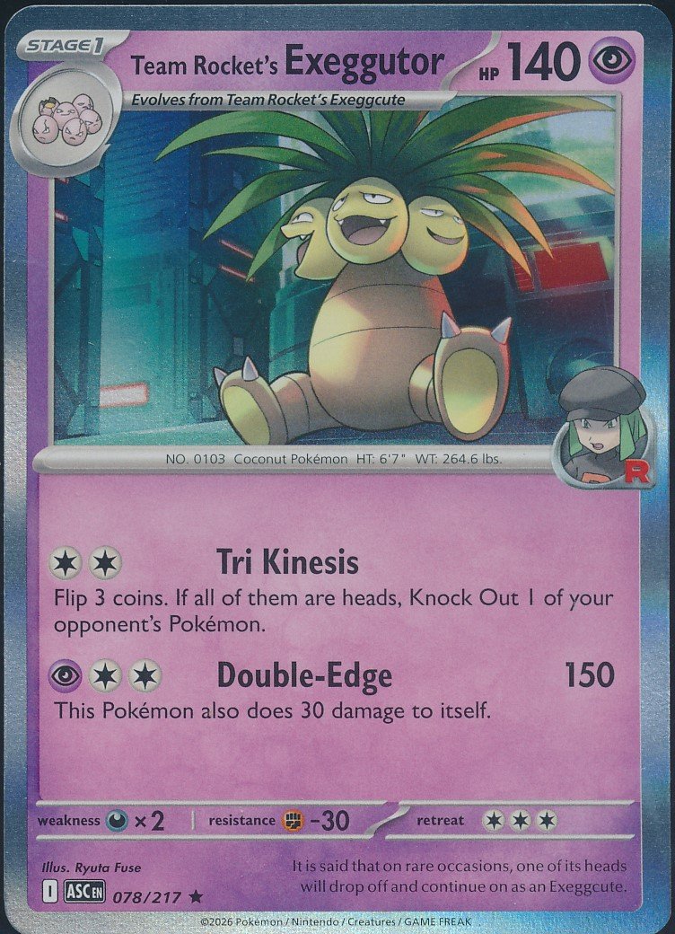 Team Rocket's Exeggutor (MAG MAG-00011016) — front