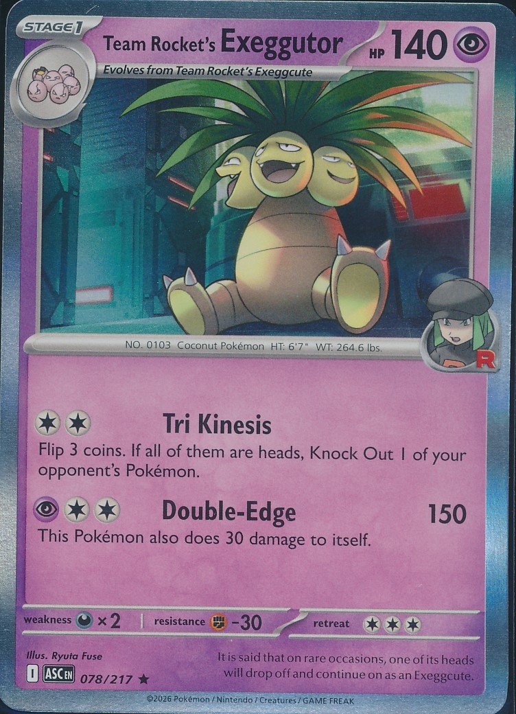 Team Rocket's Exeggutor (MAG MAG-00011020) — front