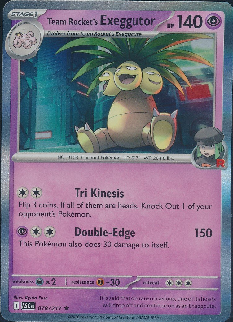 Team Rocket's Exeggutor (MAG MAG-00011015) — front