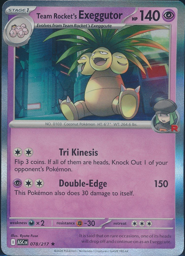 Team Rocket's Exeggutor (MAG MAG-00011019) — front
