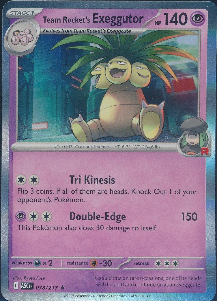 Team Rocket's Exeggutor (MAG MAG-00011018) — front