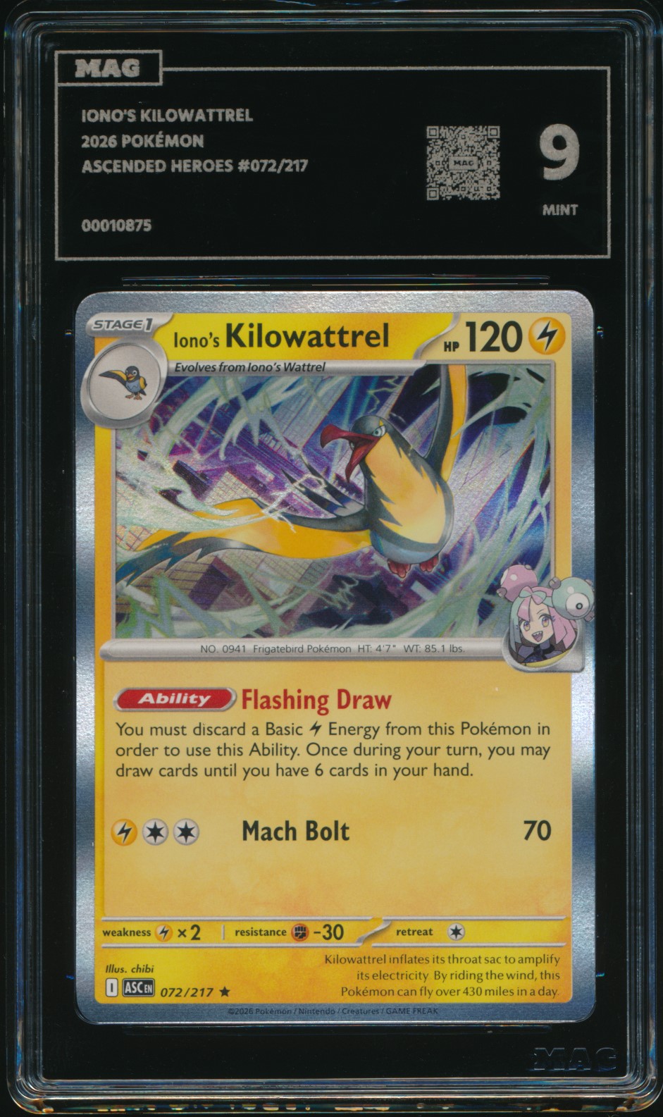 Iono's Kilowattrel (MAG MAG-00010875) — front