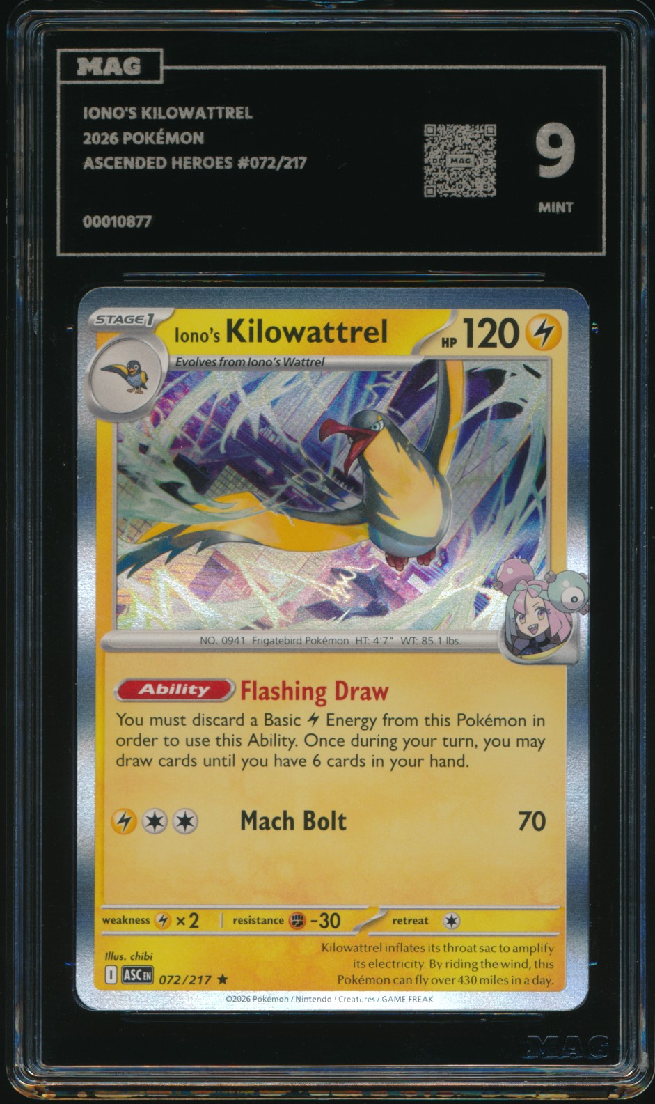Iono's Kilowattrel (MAG MAG-00010877) — front