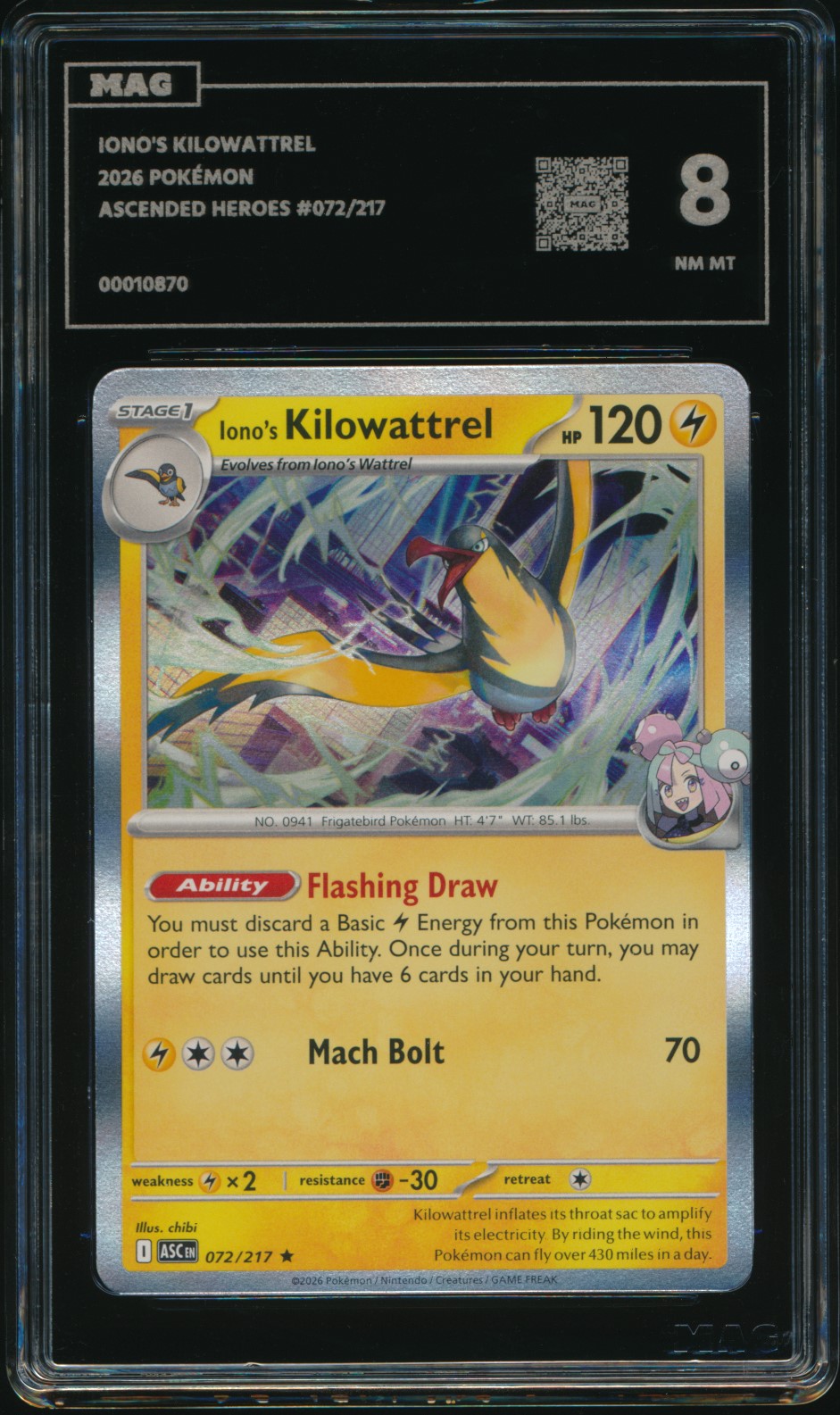 Iono's Kilowattrel (MAG MAG-00010870) — front