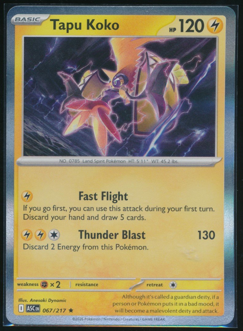 Tapu Koko (MAG MAG-00010882) — front