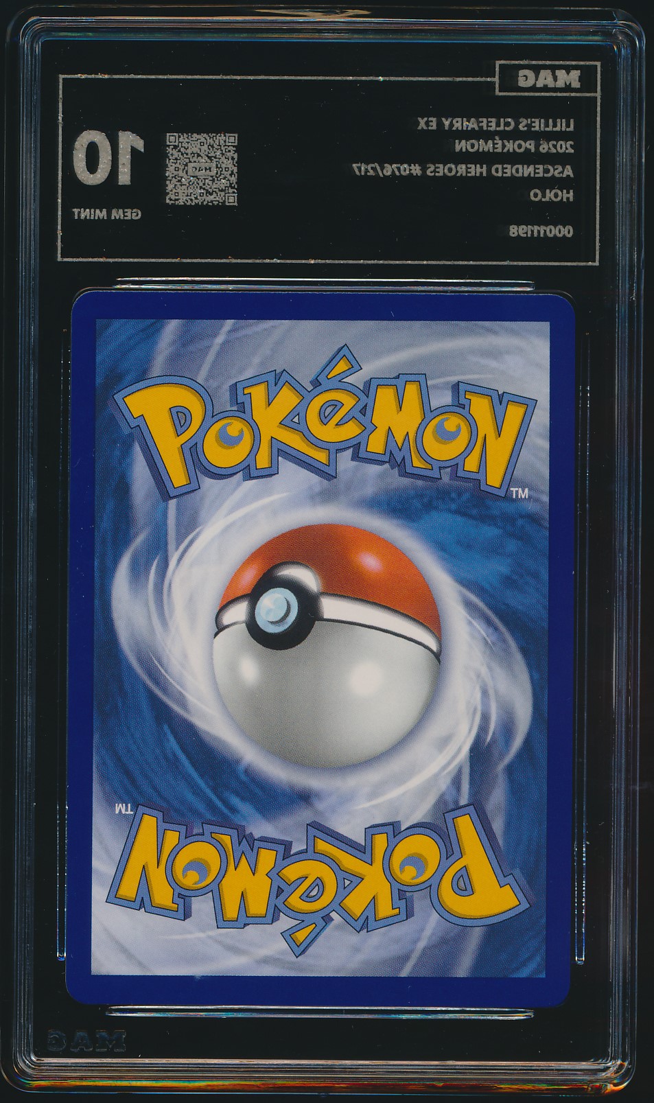 Lillie's Clefairy ex (MAG MAG-00011198) — back
