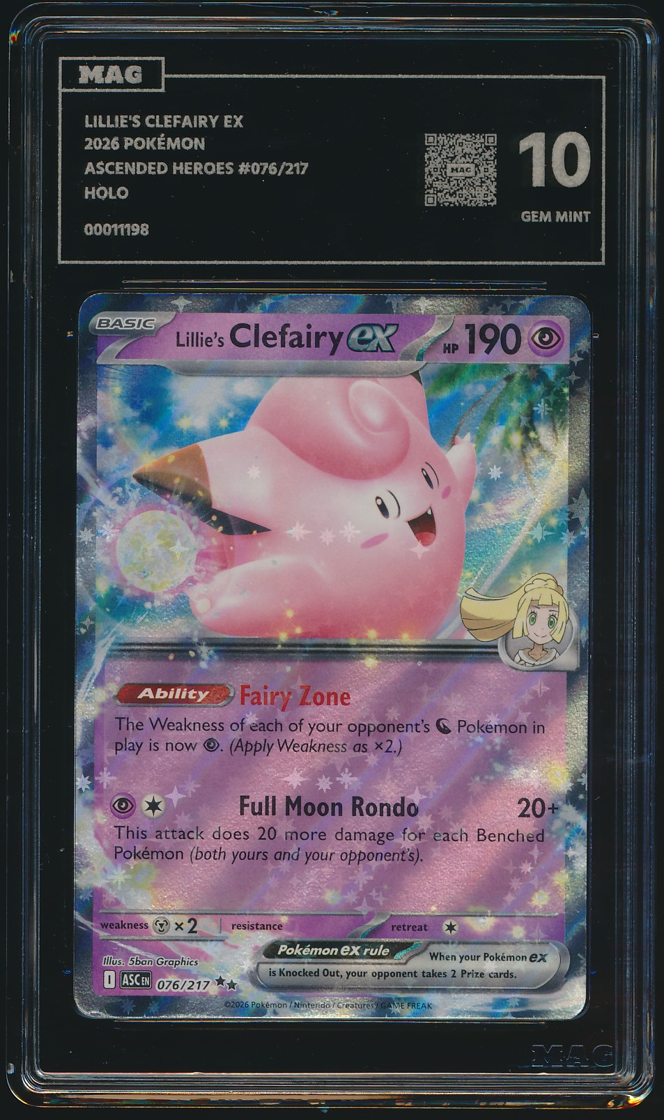 Lillie's Clefairy ex (MAG MAG-00011198) — front